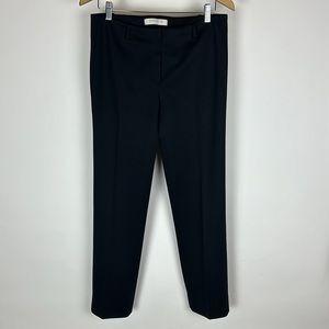 Miu Miu Black Straight Leg Dress Pants, Size It 44 Zip Closure Belt Loops